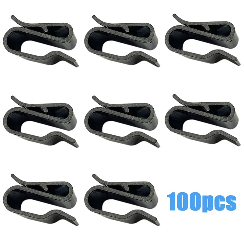 VEHO-100PCS مشابك أسلاك لوحة الطاقة الشمسية الكهروضوئية مشبك كابلات PV لقوس الإطار الشمسي مع نطاق 1.0 مم - 3.2 مم أسود