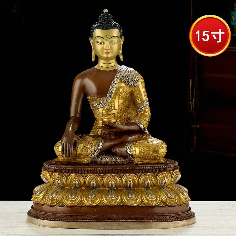 49CM Large High grade buddha statue Temple HOME altar worship Family protect God Buddhism Gilding Buddha Shakyamuni statue