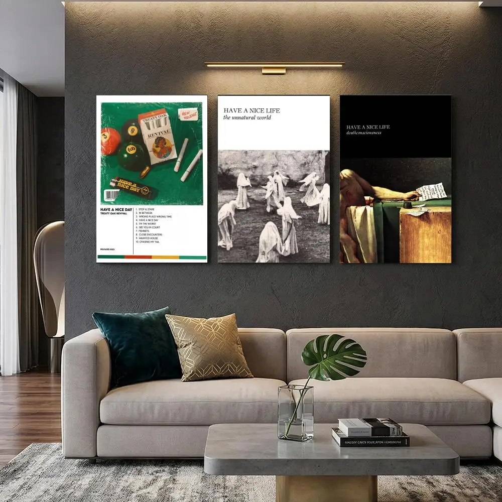 Band H-Have A Nice Life Poster Modern Aesthetic Wall Art Print Room Decoration Items for Bedroom Home Decor Gift