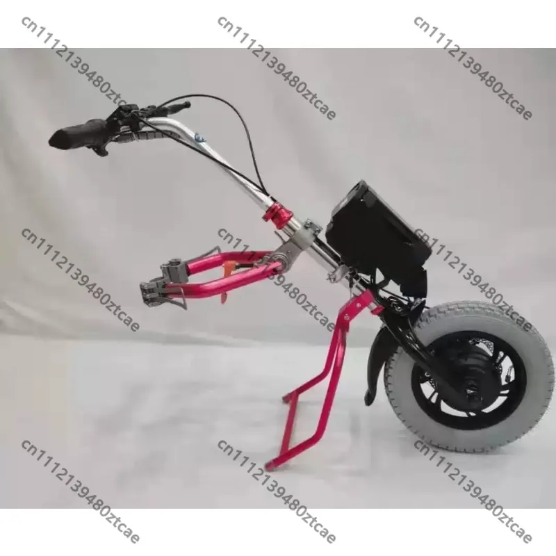Portable Lithium Electric Towing Head, Universal Connect Accessory For Disabled Elderly Folding Manual Wheelchair Refit