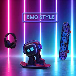 Emo Robot Robot Emotional Communication Interactive Voice Dialogue Recognition Children'S Companion Electronic Toy ChristmasGift