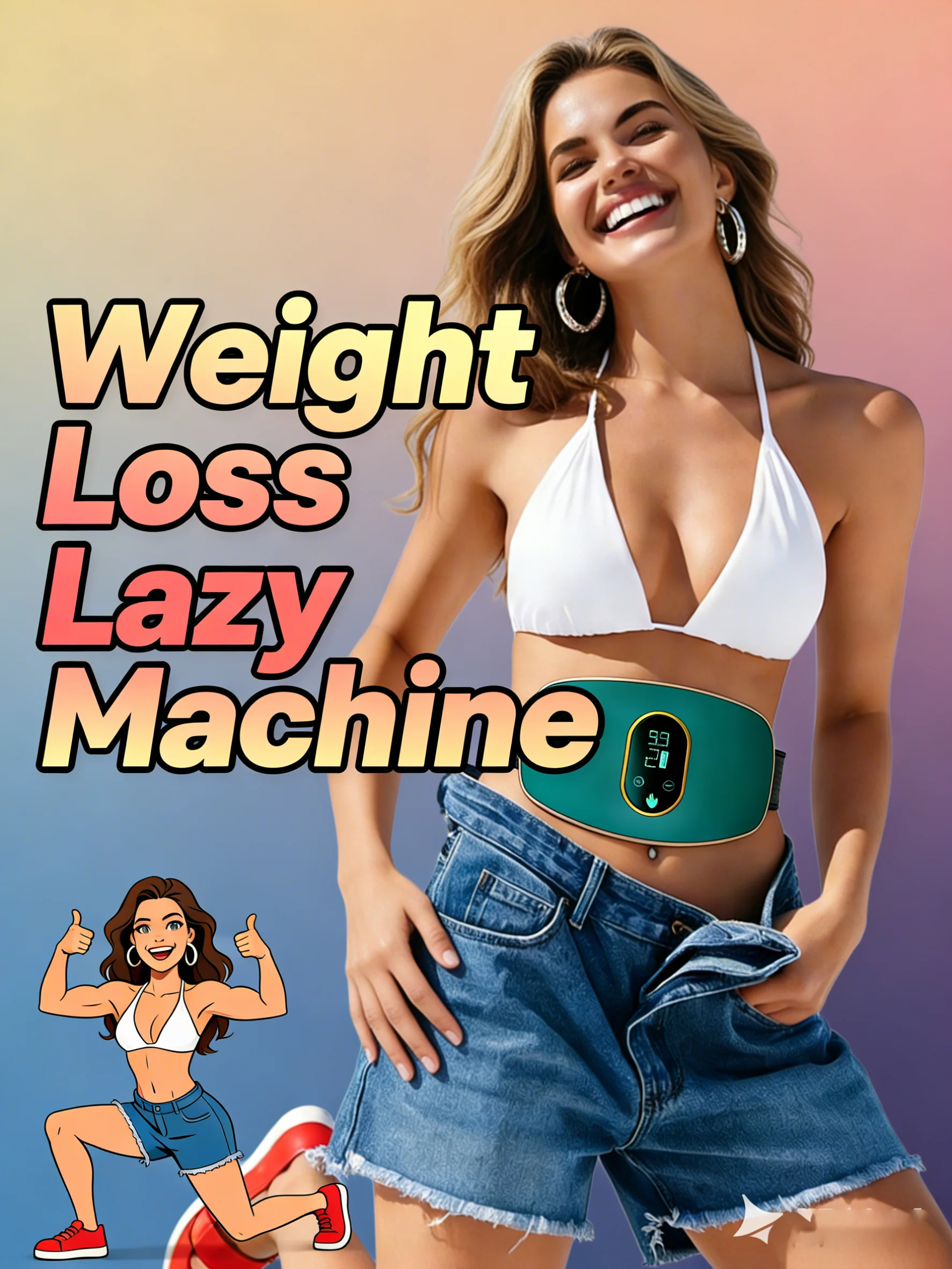 

Body Slimming Machine Waist Belt Waist Fitness Massager Weight Loss and Body Shaping Instrument Constipation Relief