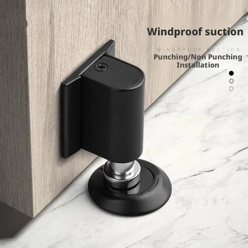 Adjustable Door Stop Anti-collision Household Invisible Door Suction Punch-free Strong Magnetic Door Stopper Stopper For Doors