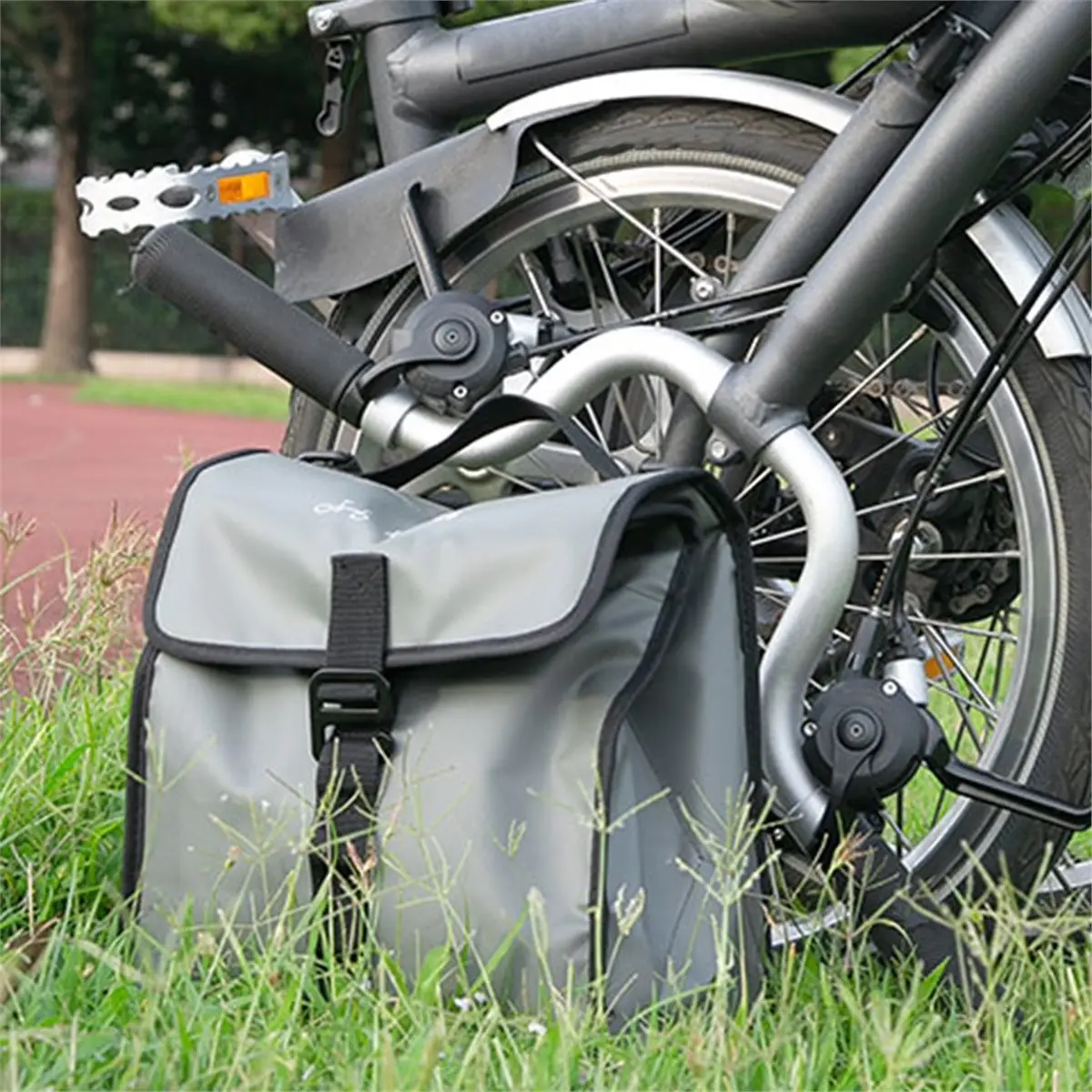 618 Mega Sale Bicycle Handlebar Bag Quick Release Folding Bike Front Tube Basket Waterproof Insulation Bag with Pig Nose