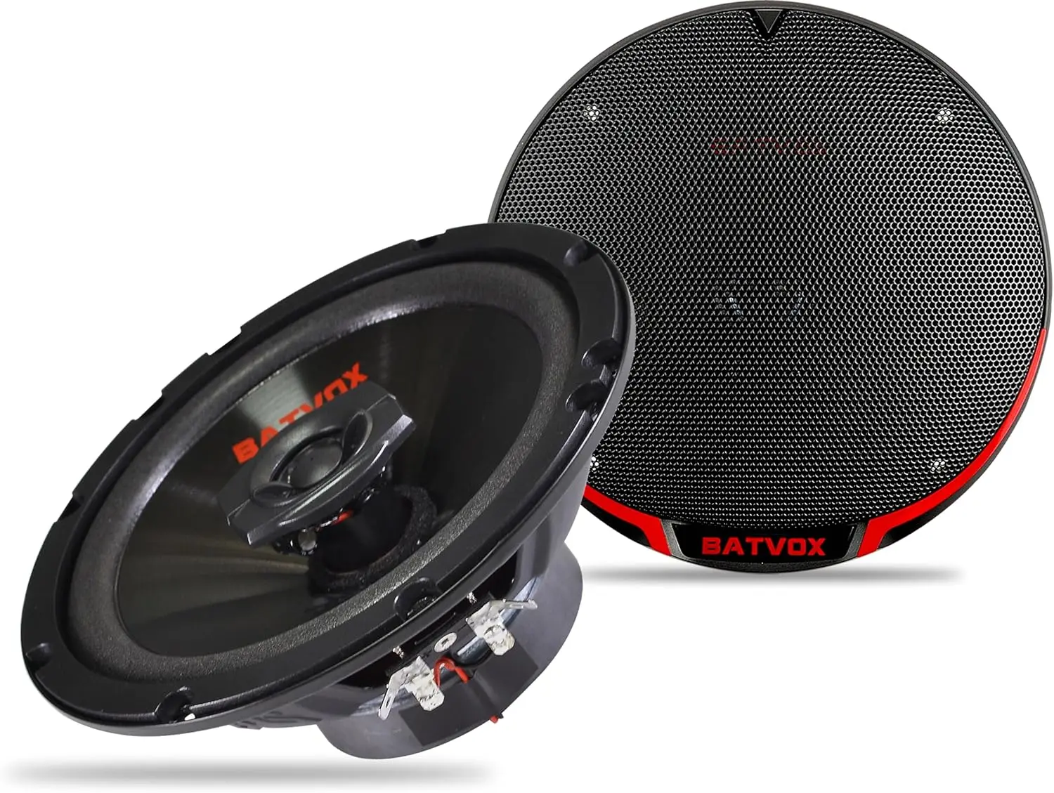 

BATVOX CS651 250W 6.5' 2-Way 4Ω Car Audio Coaxial Speakers with Piezo Tweeter & Removable Grill (2-Pack)