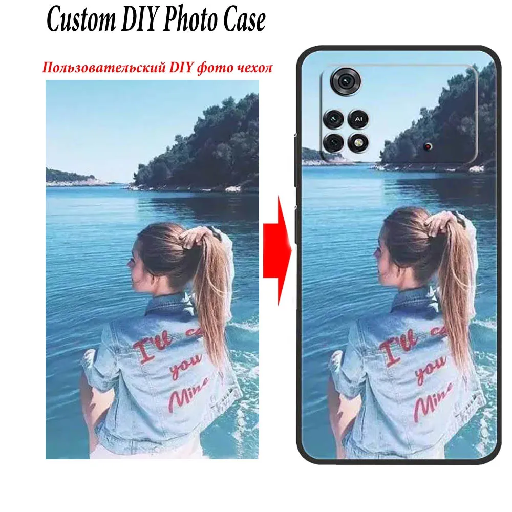 Customized Phone Cases For Xiaomi Poco X4 Pro 5G Poco X3 NFC X4 GT M4 X5 Pro Silicone Cover DIY Personalized Photo Picture Funda