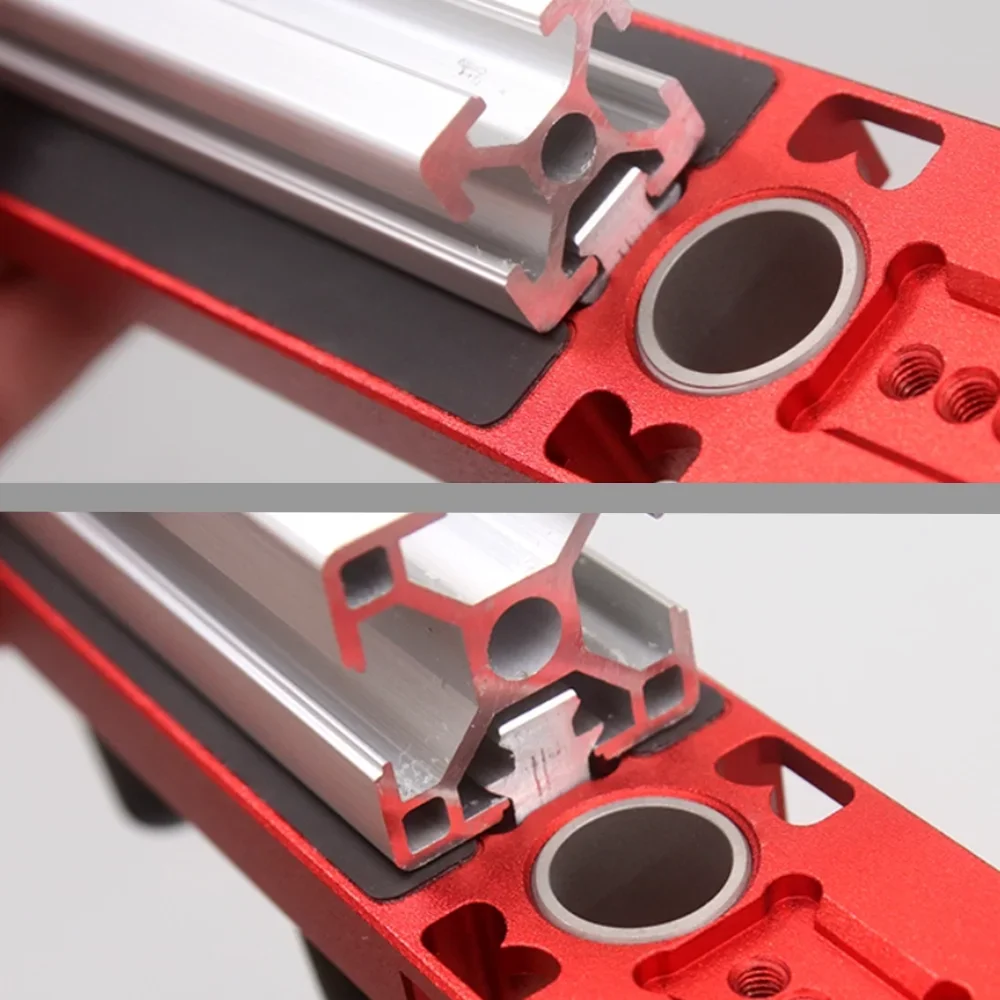 

Направляющая для сверла из алюминиевого профиля, локатор пуансона, профильное сверло с одним отверстием для профилей 2020, 3030, 4040, 2040, инструмент для перфорации и сверления