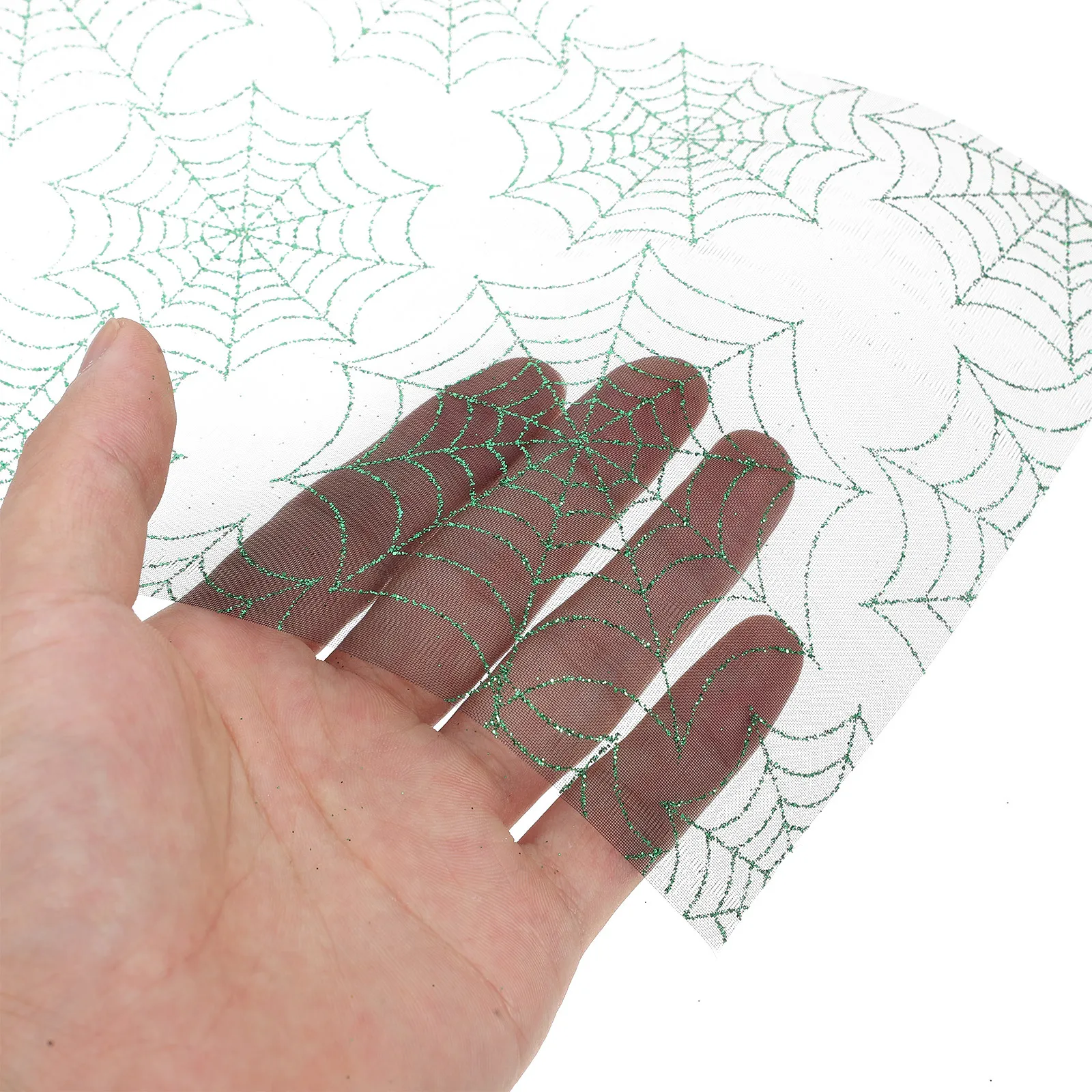 Spooky Spider Web Mesh Ribbon  - đánh giá và giá Ribbon Organza Roll