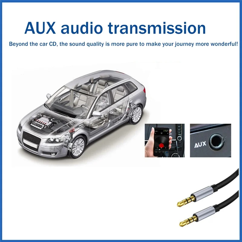 POP-lAUX Audio Cable 3.5mm Male to Male Car Audio Cable Mobile Phone Audio Headset Audio Cable Connecting Cable