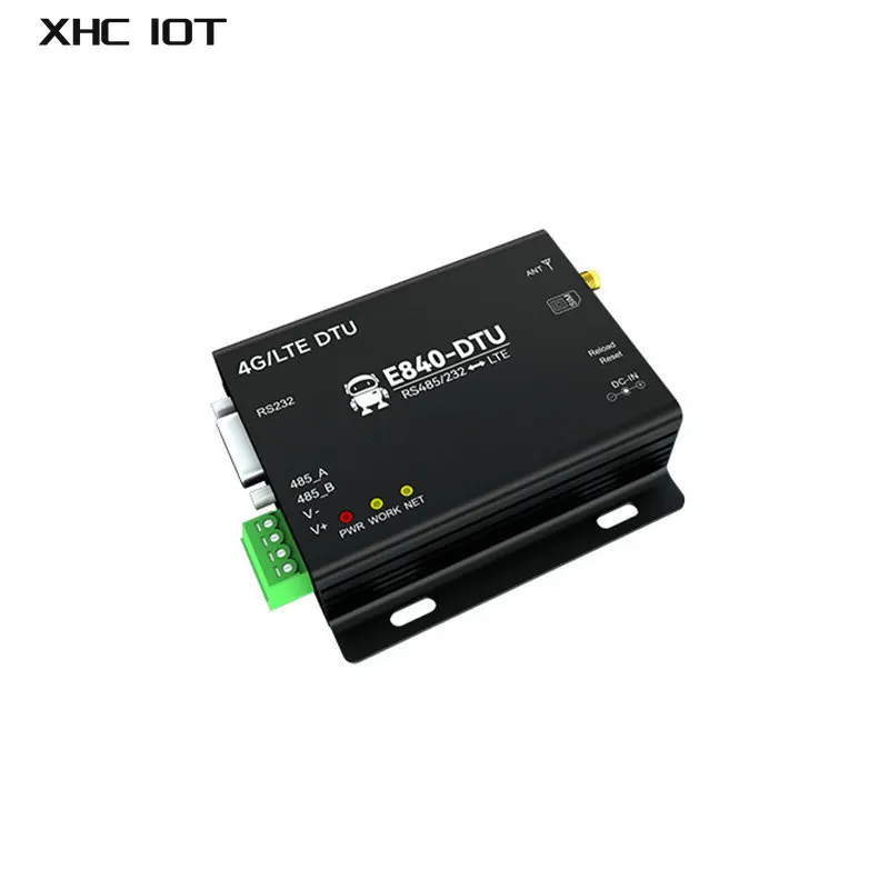 4G LTE RS232 RS485 Wireless Data Transceiver Receiver Modem SMA 23~33dBm DC 8V~28V LTE-FDD WCDMA GSM E840-DTU(4G-02)E XHCIOT