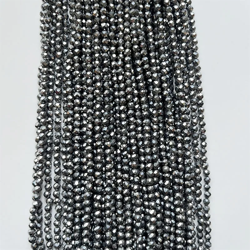 

Граненые бусины из терагерцевого камня 4 мм, натуральный камень с целебной энергией для изготовления украшений, ожерелий, браслетов, DIY