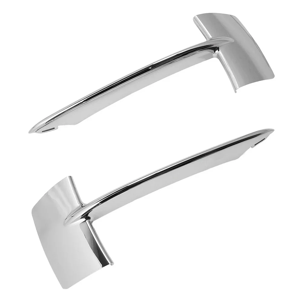 

Newest Sale 1 Pair Front Bumper Lower Grille Molding Chrome OEM Number 51117325395 51117325396 Fog Light Hole Car Accessories