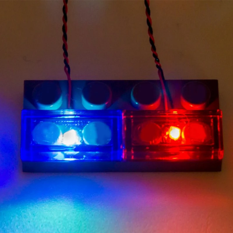 Hprosper 5 V LED-Lichtzubehör für Lego-Beleuchtung, DIY-Fans, 3 Stück/Packung, Punktlichter, kompatibel mit Bausteinenmodellen