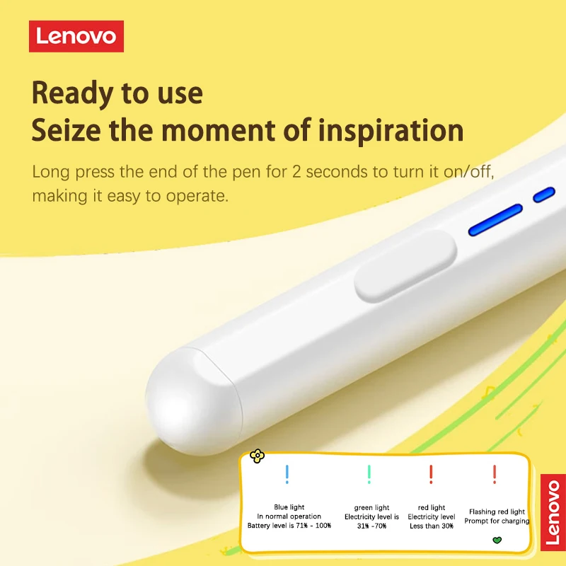 Lenovo Thinkplus BP16 Universal Stylus Pencil For Android iOS Mobile Windows Tablet Touch Pen