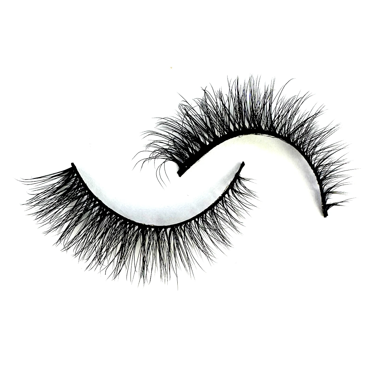 Nuovo 5/7/10 paia ciglia finte visone ciglia finte fatte a mano trucco nudo naturale simulazione croce occhio disordinato ciglia ricci 3D