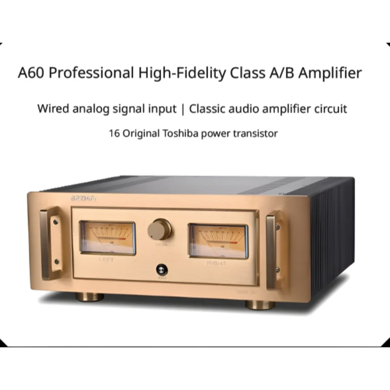 

A60 BRZHIFI 200W * 2 Высококачественный усилитель класса A и B с высокой мощностью, задняя ступень усилителя Hi-Fi аудио.