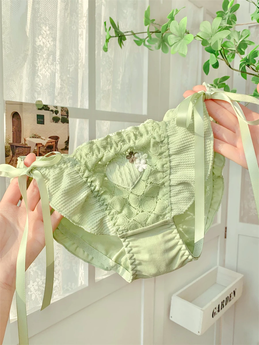 Summer Thin Sexy Lingerie For Women Lace Net Yarn Lolita Japanese Girls\' Panties ropa Mujer Femme ropa interior femenina Elegant