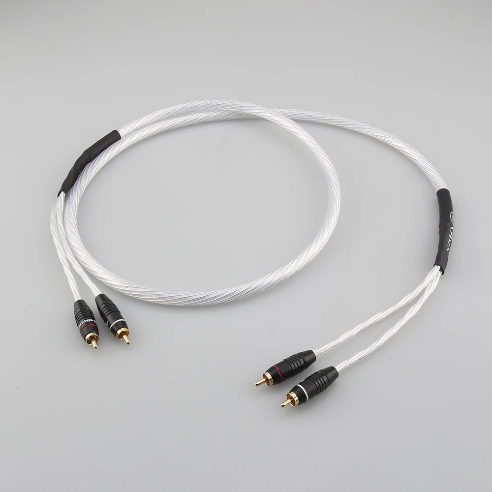 

Nordost odin hi-end high fidelity fever rca signal cable dual lotus sterling silver plated audio cable cd amplifier tube cable