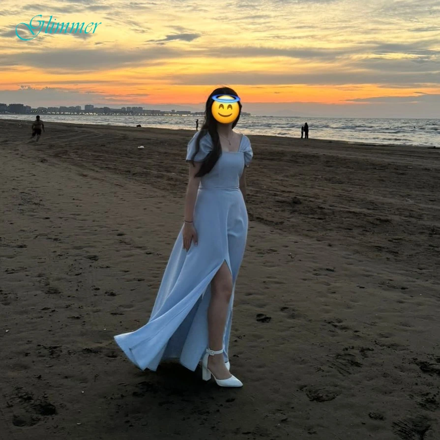 

Customized A-Line Square Collar Elegant Formal Evening Dress Fashion Temperament Party Gowns High Quality Delicate Prom Dress