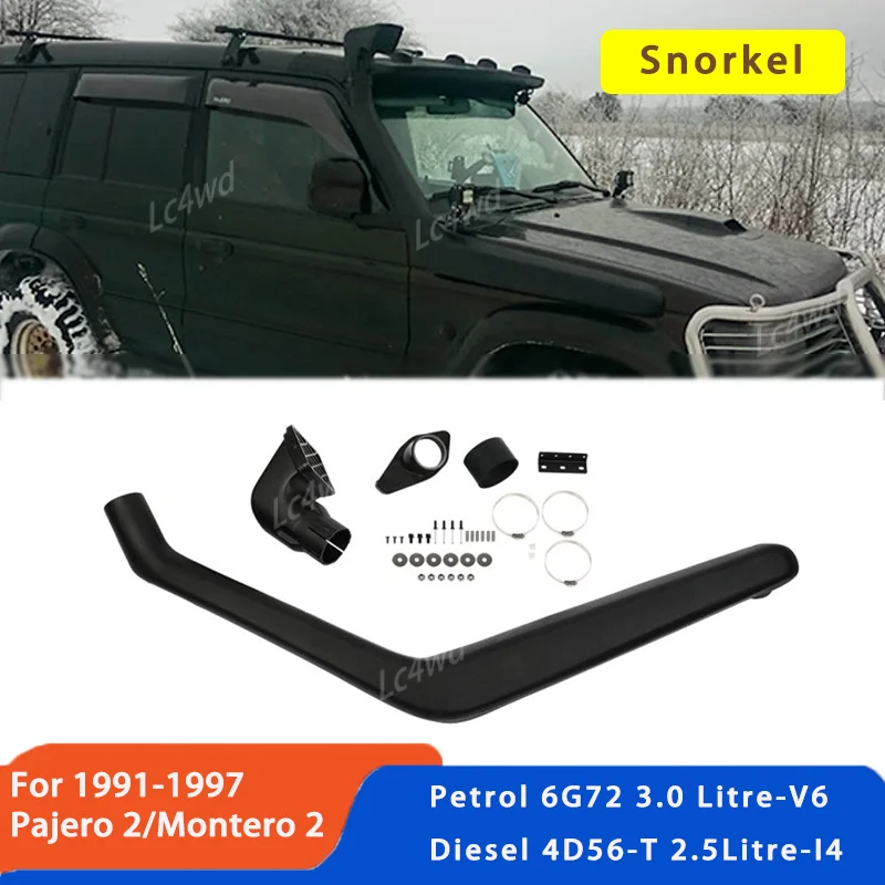 

LC4WD 4x4 Exterior Accessories Air Intake Snorkel Kit For 1991-1997 Mitsubishi PAJERO/MONTERO 2 NH - NK Series Wading Breath