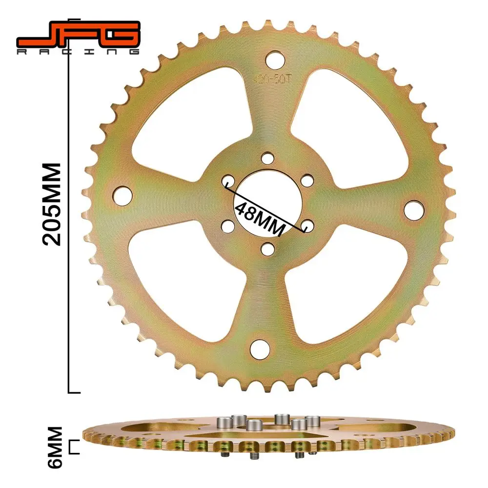 For Coleman CT100U Motorcycles Sprocket accessories For Coleman Mini bike CT 100U（420-50T） Steel Grade 35 motocross parts