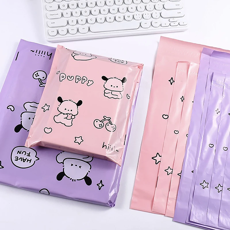 10Pcs Courier Bag Envelope Packaging Delivery Bag Puppy Waterproof Self Adhesive Seal Pouch Mailing Bags Plastic Transport Bag