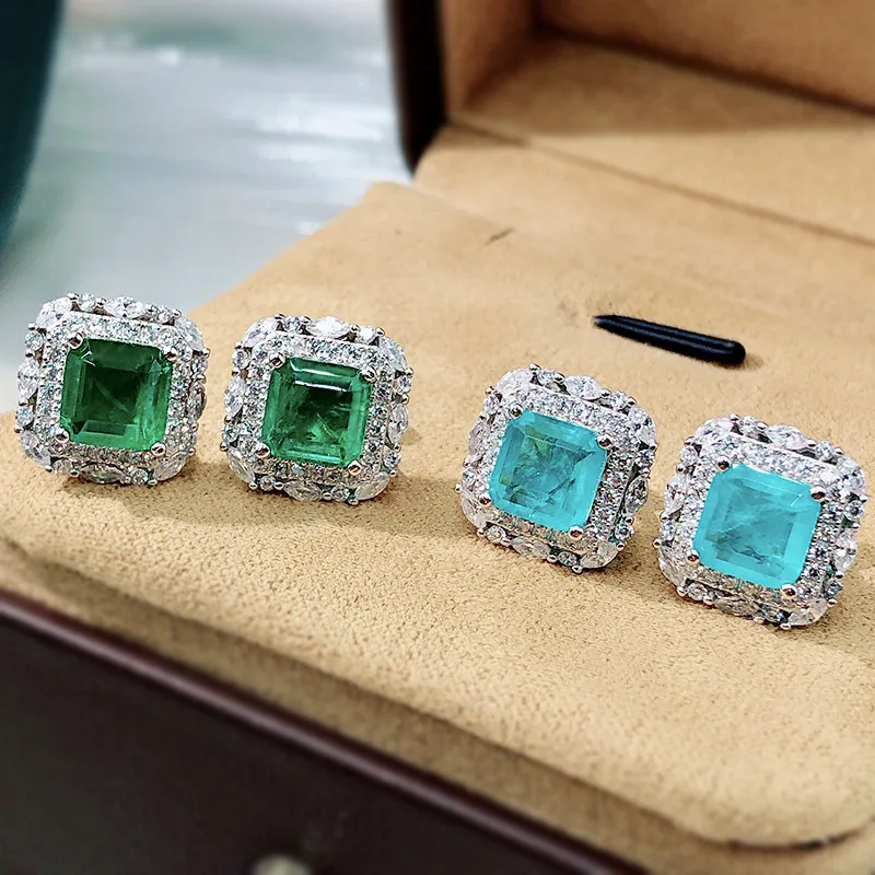 925 sterling silver jewelry earrings inlaid with full diamond earrings eternal jewelry female jewelry
