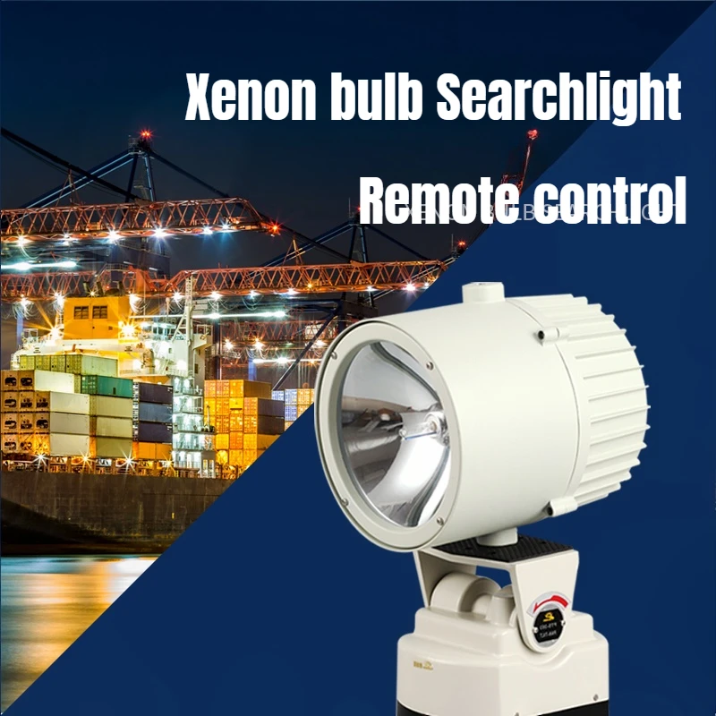 Projecteur LED étanche extérieur, puissance d'éclairage marin, projecteur ultra longue portée, éclairage de chantier de Construction