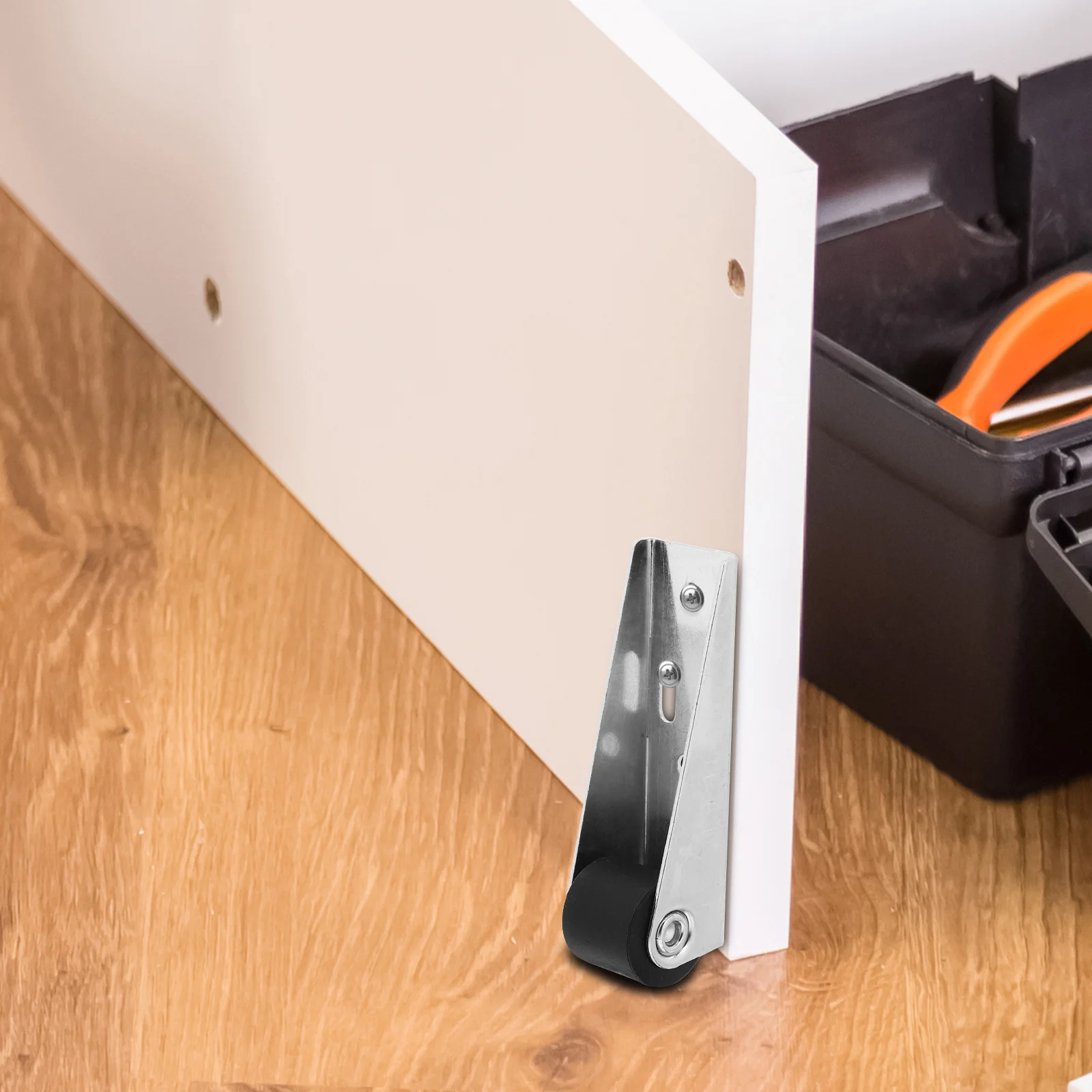 

2pcs Wooden Door Sliding Wheels Galvanized Support Rollers For Barn Cabinet Wardrobe Doors Directional Caster Replacement Parts