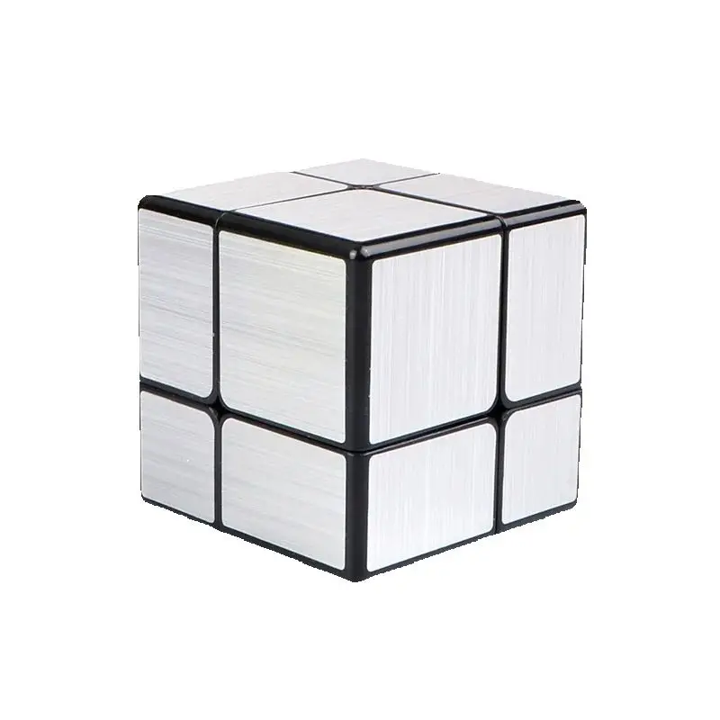 Cubo a specchio 2x2 3x3 Cubo antistress in oro e argento Forma speciale Cubo di velocità Giocattolo puzzle Puzzle per bambini Giocattolo regalo