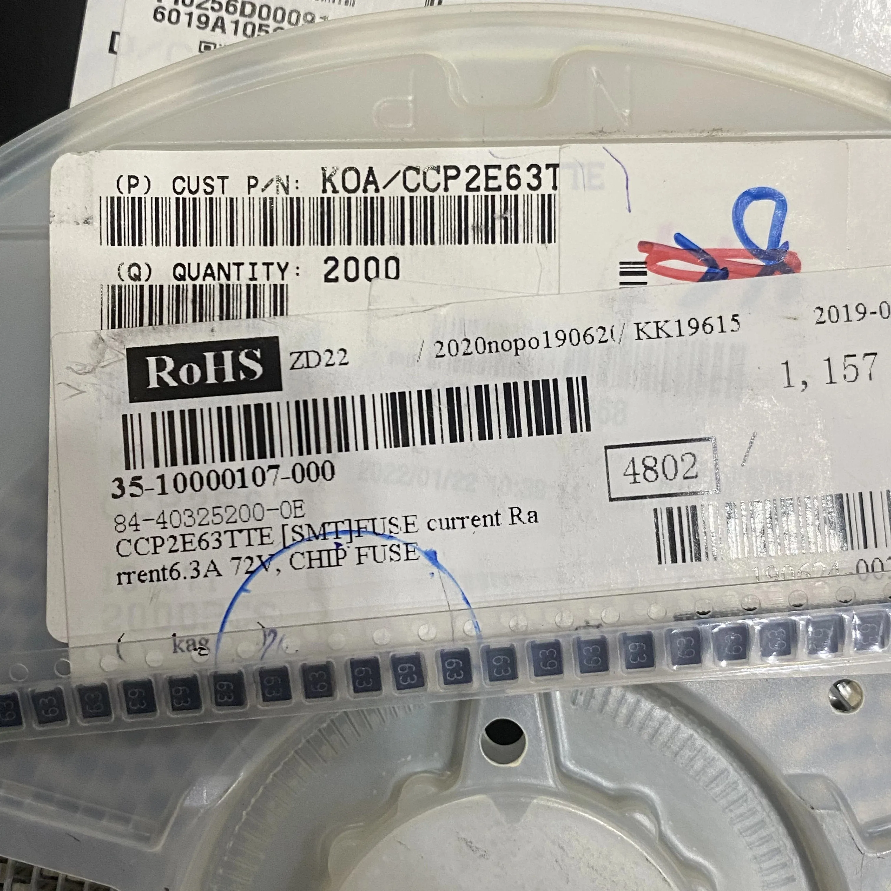 新品純正ccp2e63tte-63a-1210-100個