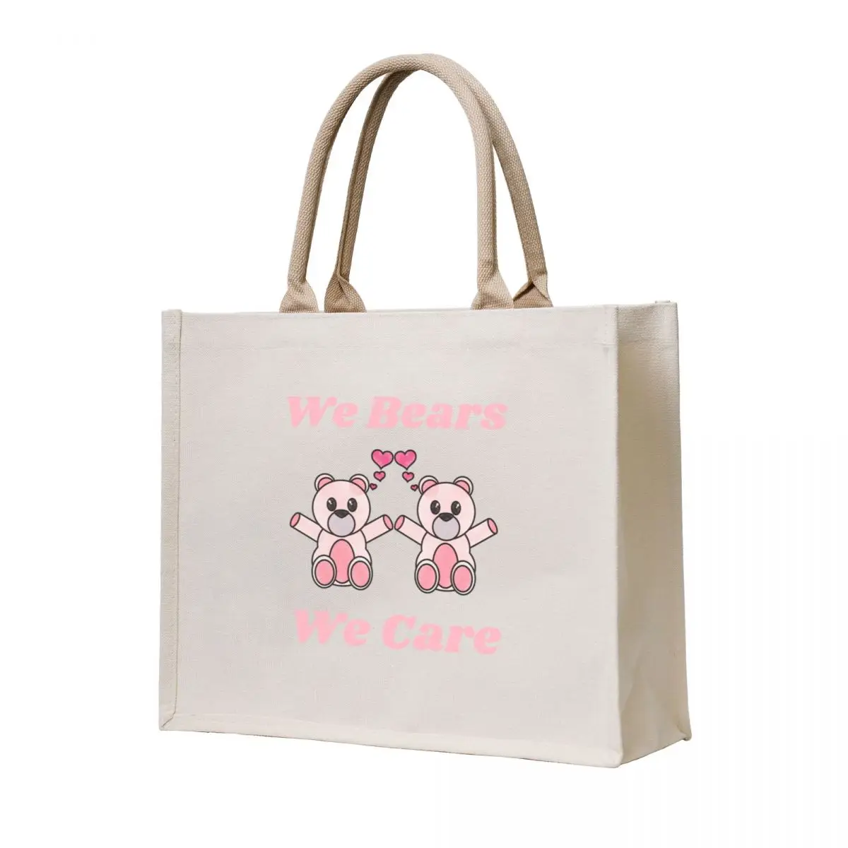 

Cartoon Bear We Bears We Care Tote Bag university shopper bag ecological bags Women's shopping bag cute pouch