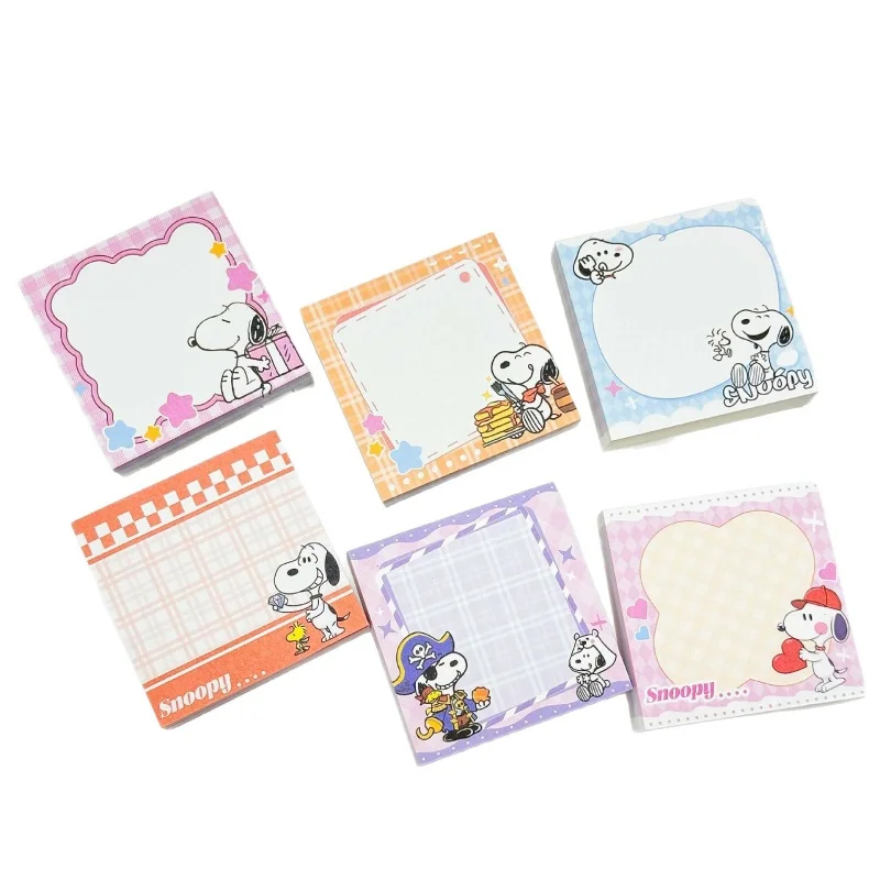 6 ชิ้น/ล็อตการ์ตูน Snoopy MeMO Pad Creative N ครั้งเครื่องเขียนป้าย Notepad บุ๊คมาร์คโพสต์อุปกรณ์โรงเรียน