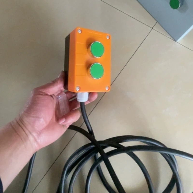 Industrial Waterproof Push Button Control Box, 1-5 Holes Switch Housing with Emergency Stop Indicator Light