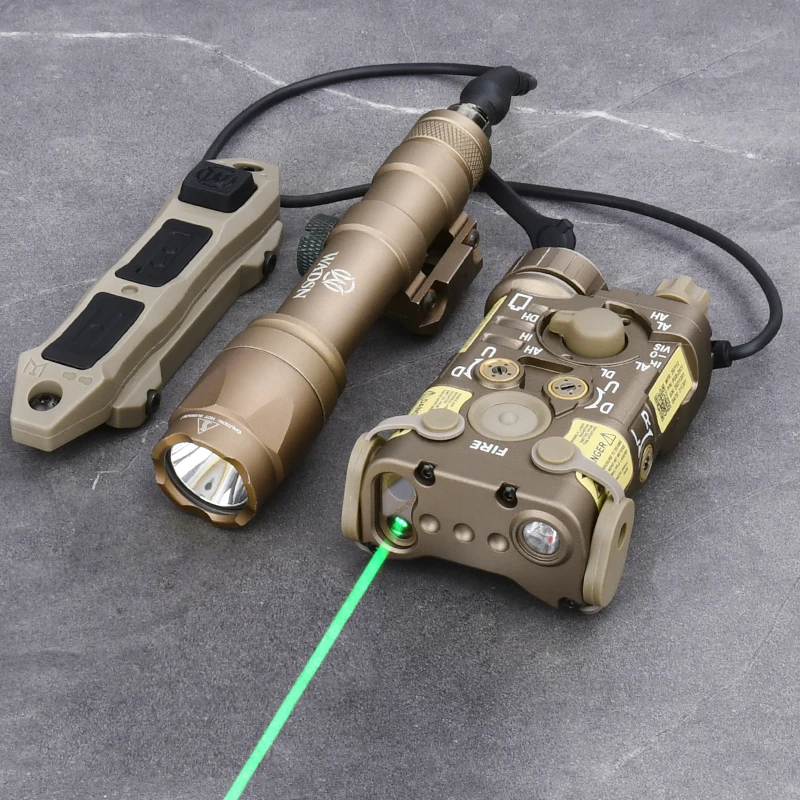 Tactical All Metal NGAL Laser IR Red Green Blue Aiming Surefir SF M600C Flashlight LED White Hunting Scout Light Fit 20MM Rail