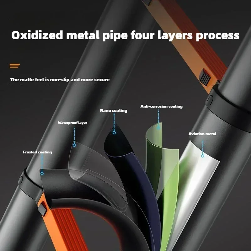 Escalera telescópica para el hogar, escalera de ingeniería multifuncional, escalera en espiga, elevación y plegable de aleación de aluminio engrosado