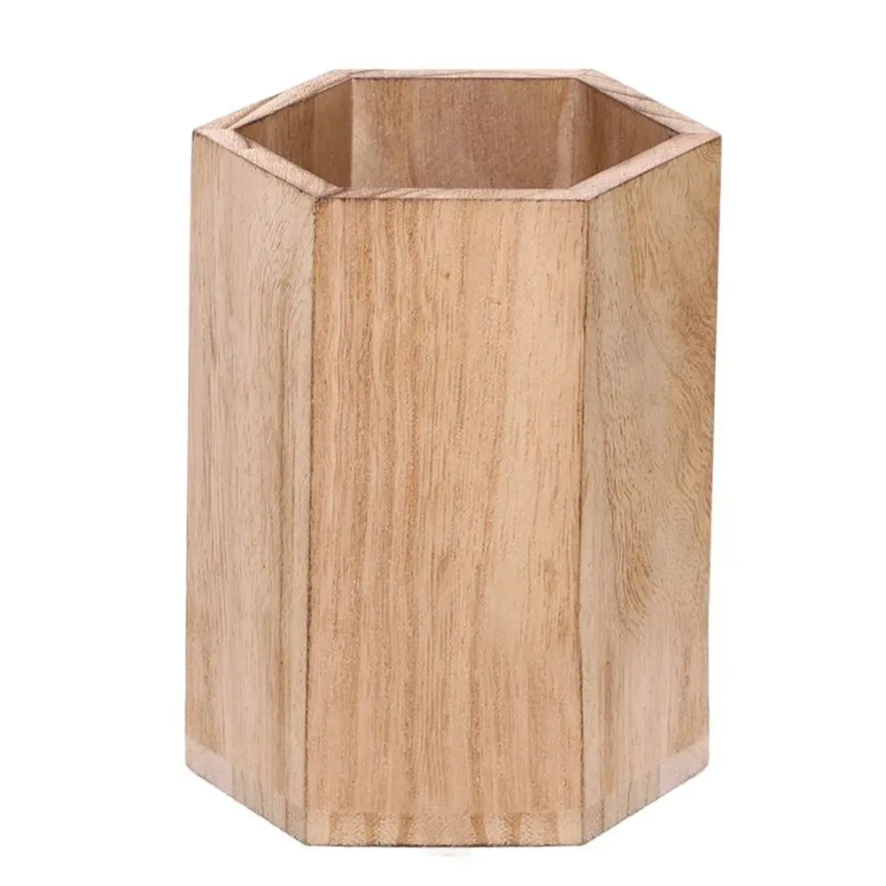 

Desktop Storage Wooden Pen Holders Multifunctional Large Capacity Desktop Organizer INS Style Wooden Pencil Organizer Stationery