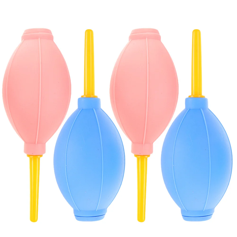 

4Pcs Eyelash Dryer Air Blower for Lash Extensions Rubber Pump Drying Tool Soft Comfortable Use At Home Pink