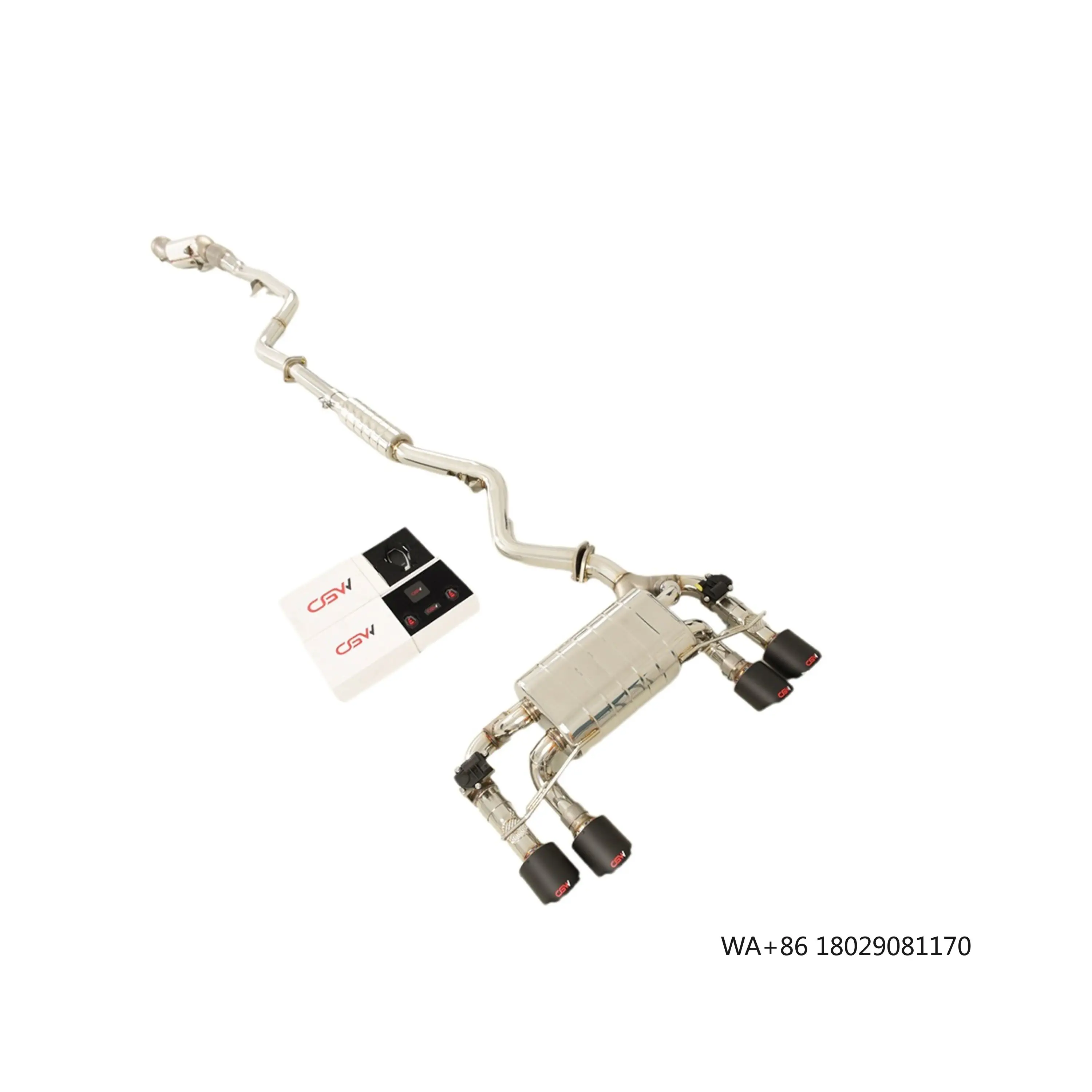 

Factory Price Top Quality Downpipe and Catback Full Exhaust Muffler Pipes with Valve Control and Quad Tips for G20 320