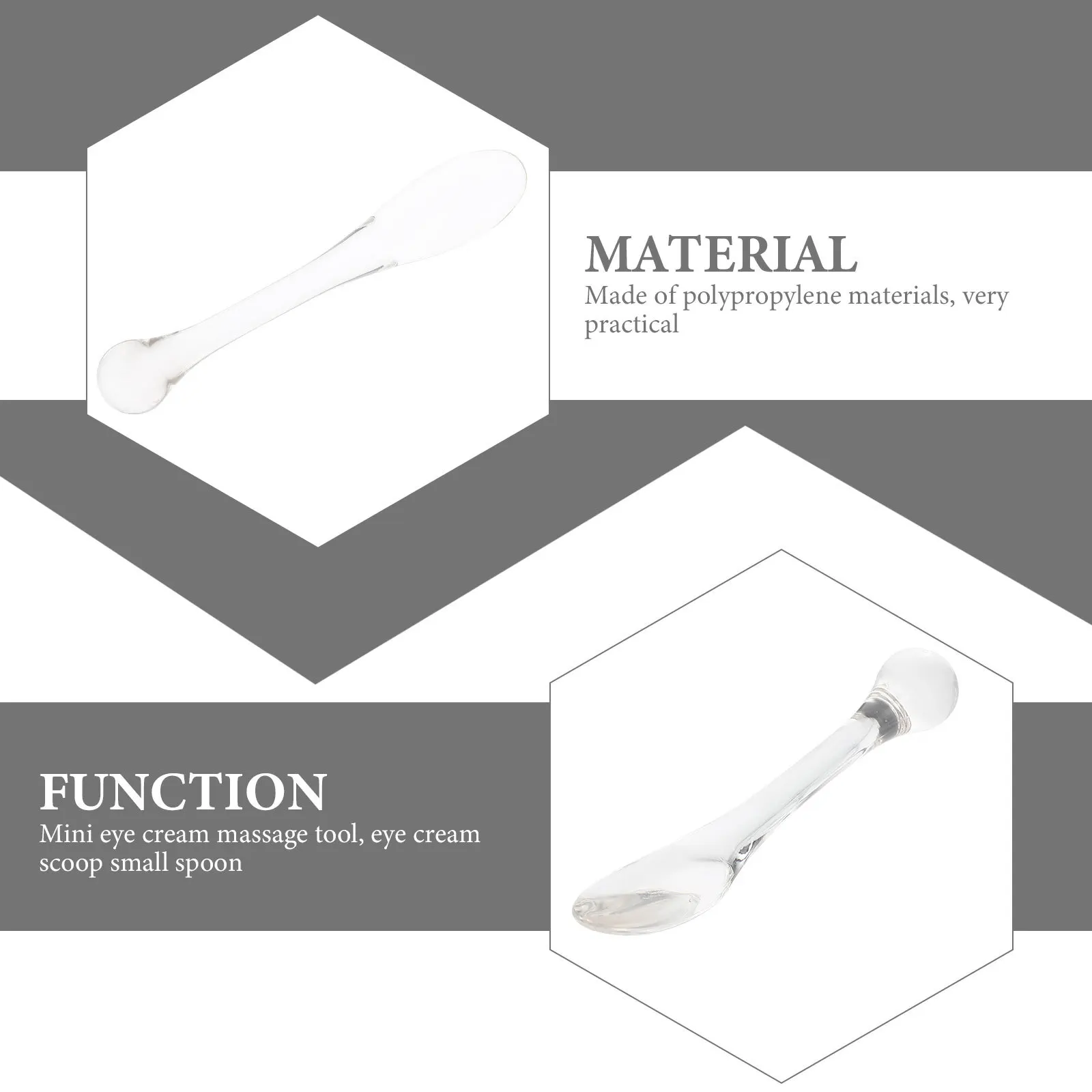 5Pcs Eye Cream Spoons Professional Zinc Alloy Eye Massage Tool for Dark Circles Wrinkles Puffiness Relief Portable Facial