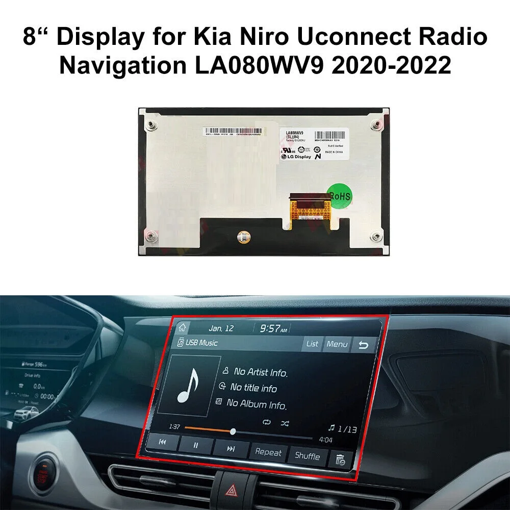 Repair And Replacement of Original 8-inch LCD Display Screen For Kia Niro And Forte Uconnect Radio Navigation