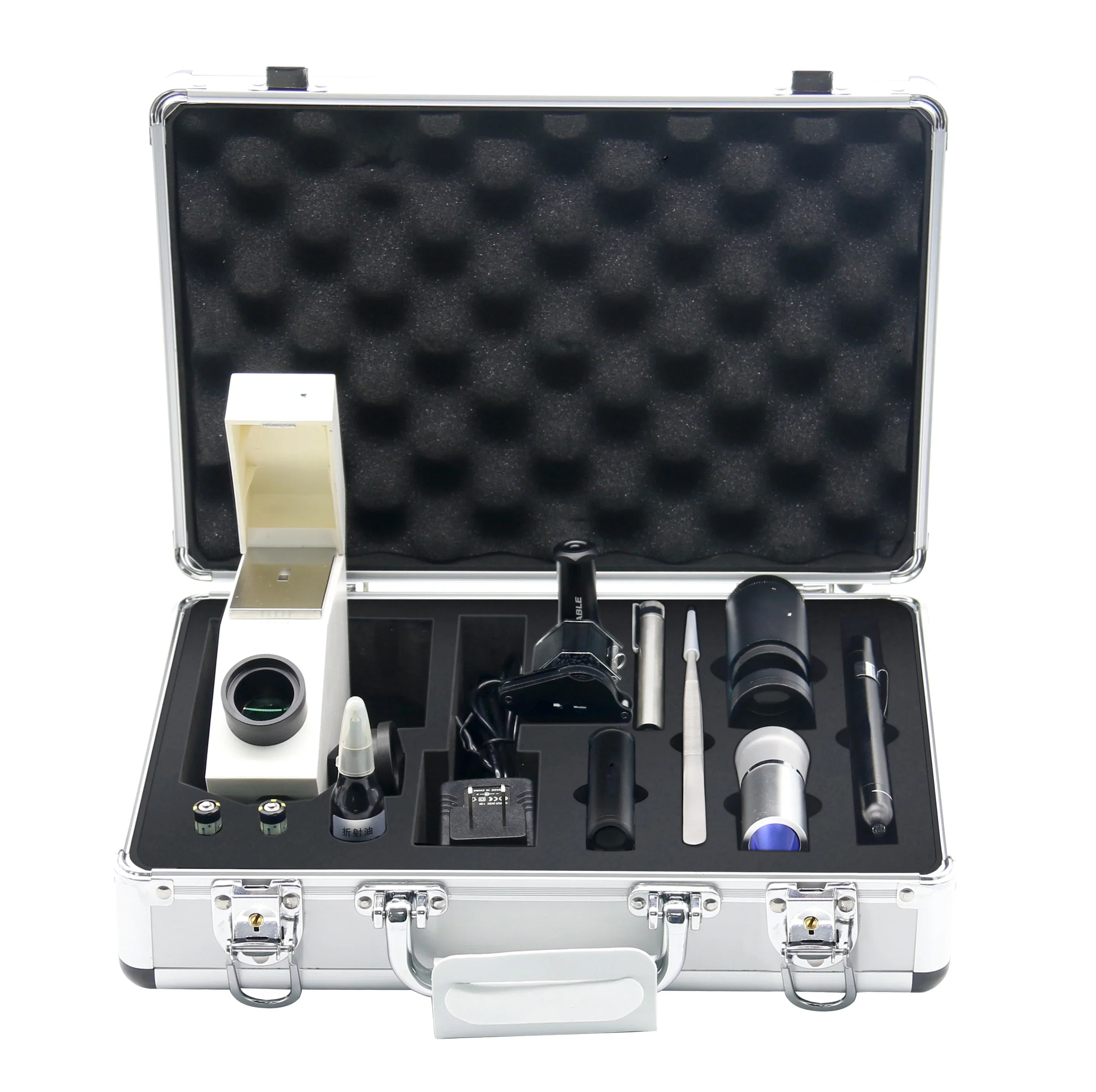 

Hot Sale Portable Travel Gem Lab For Laboratory And Appraisal Studio Mini Small Gemological Jewelry Testing Toolkit