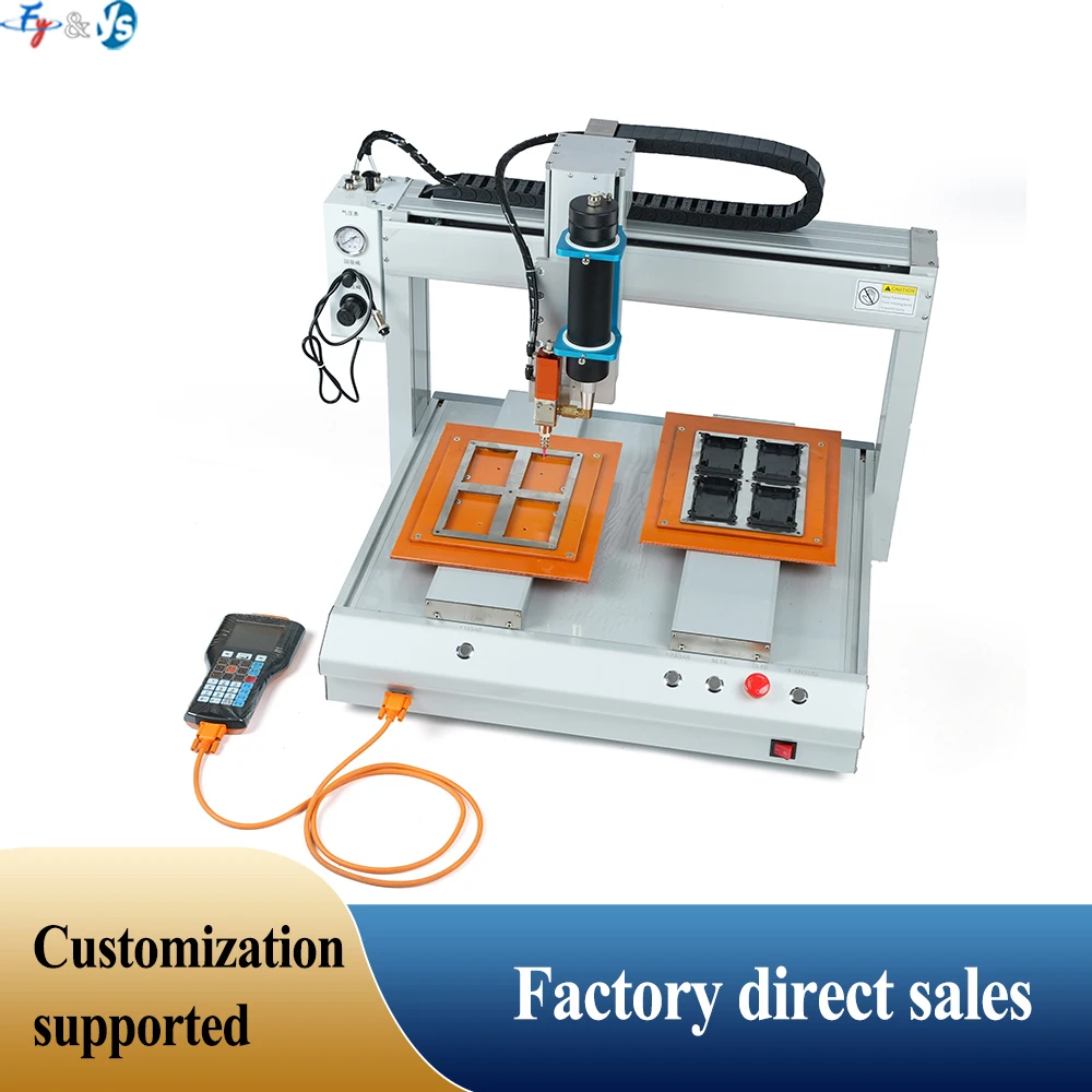 Customized Automatic Dispensing Machine High Accuracy 3 Axis Automatic Desktop Glue Dispenser Robot PCB/IC Packaging