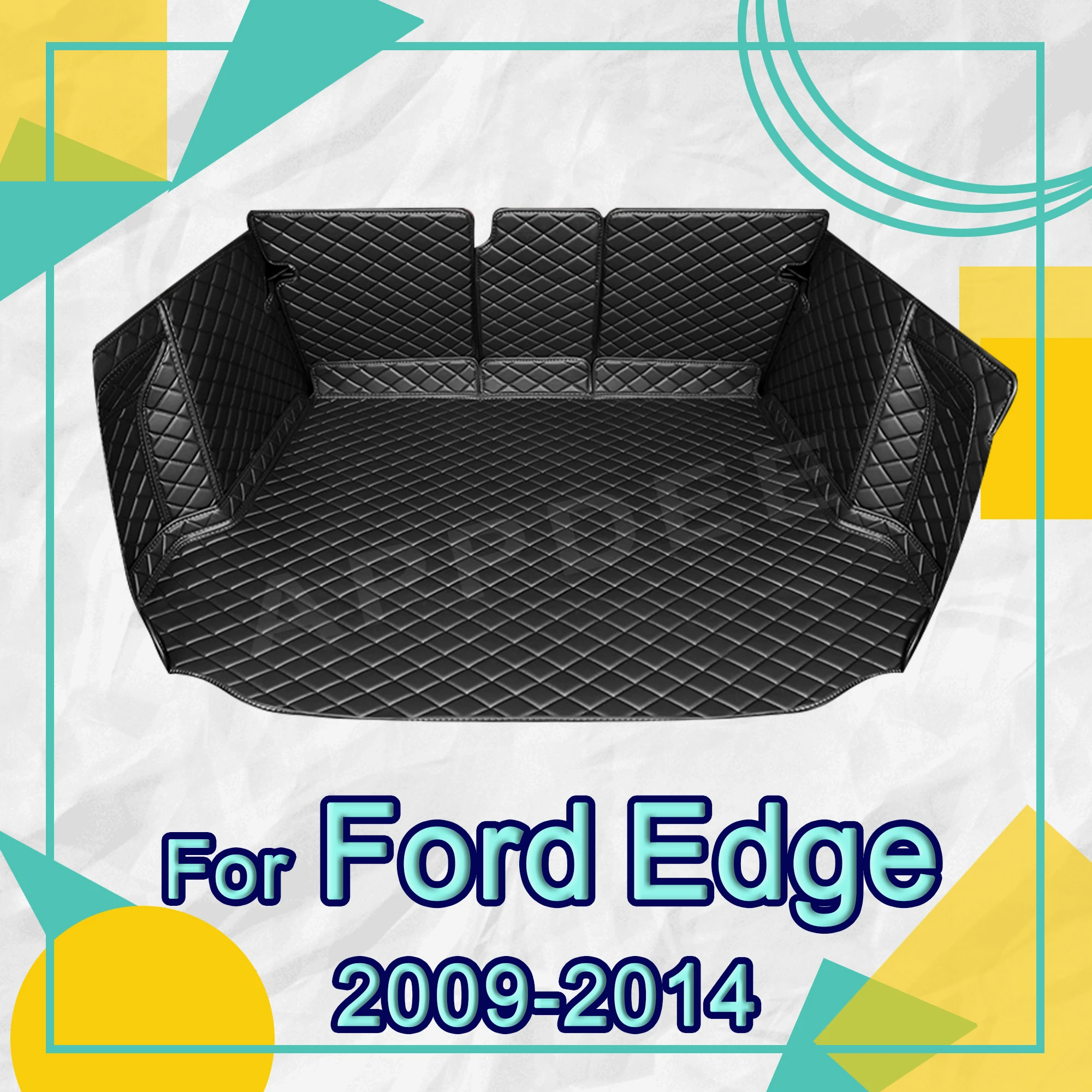 

Auto Full Coverage Trunk Mat For Ford Edge 5-Seat 2009-2014 13 12 11 10 Car Boot Cover Pad Interior Protector Accessories