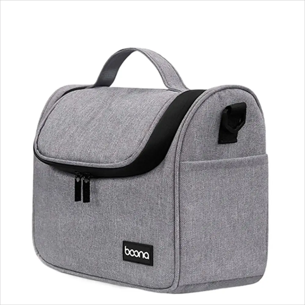 حقيبة كاميرا مقاومة للماء، حقيبة تخزين الكتف، حقائب كاميرات Dslr سوداء، حقائب كاميرا رقمية باللون الرمادي لكاميرا SLR #1