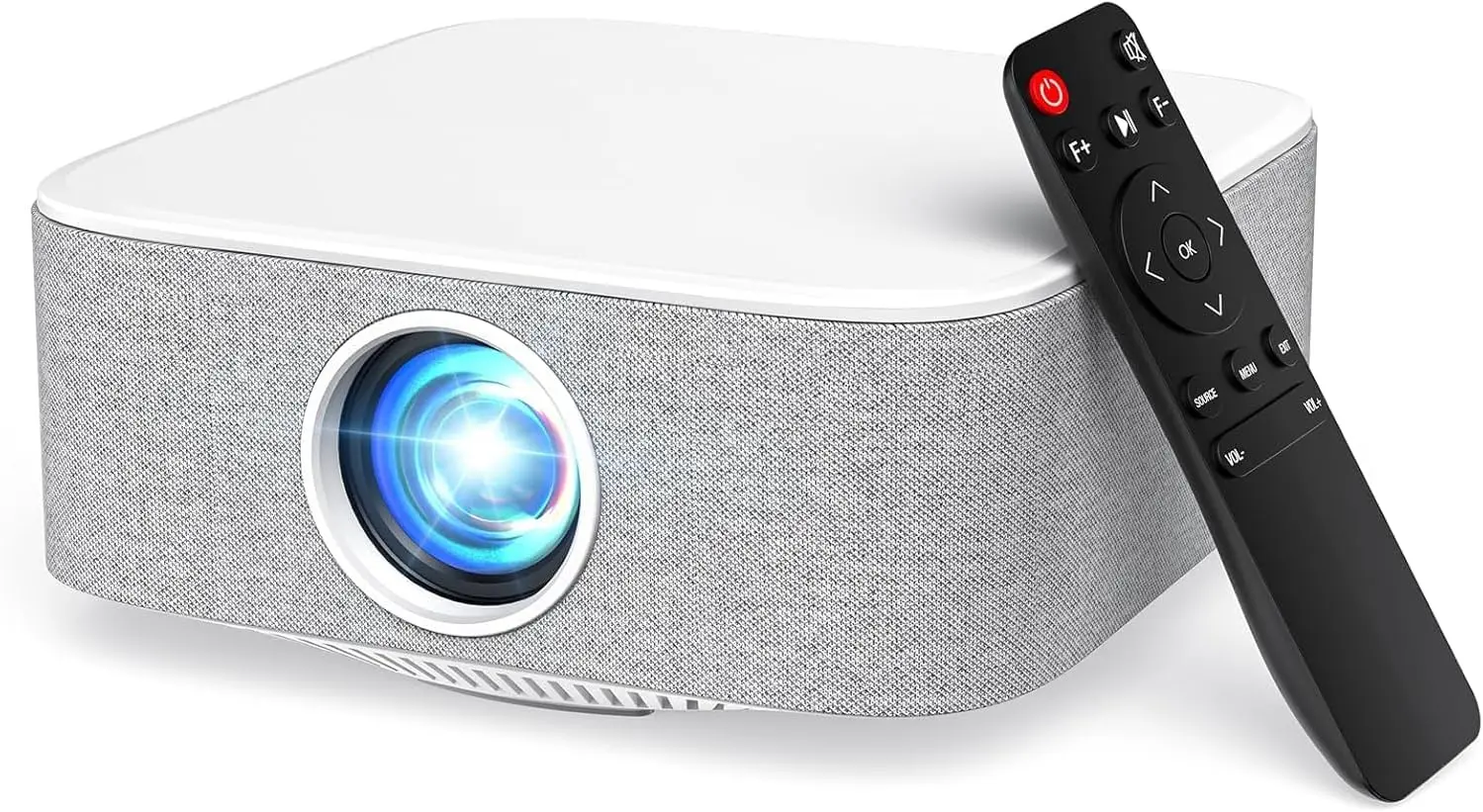 

Проектор для уличного кинотеатра, Native 1080P HD с электронной фокусировкой, совместимый с Bluetooth, для домашнего кинотеатра