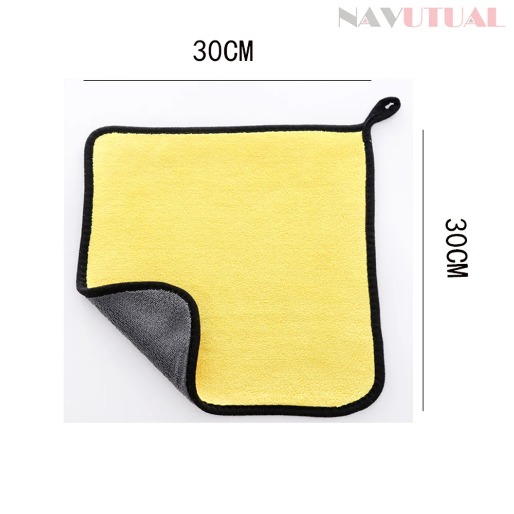 Coral velvet Car Wash Towel Car Care Polishing Wash Towels Extra Soft 30*30CM Super Absorbent Auto Care Cloth Cleaning Cloth