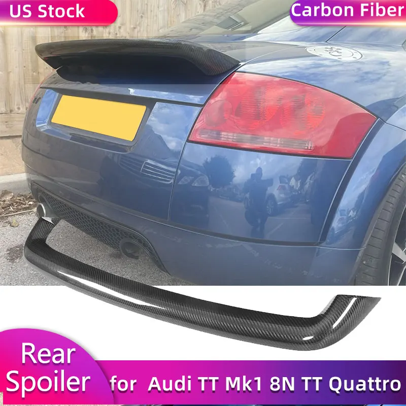 

for Audi TT Mk1 Type 8N TT Quattro 1998-2006 Full Carbon Fiber Rear Trunk Spoiler Wings Car Rear Spoiler Boot Wing Lip FRP
