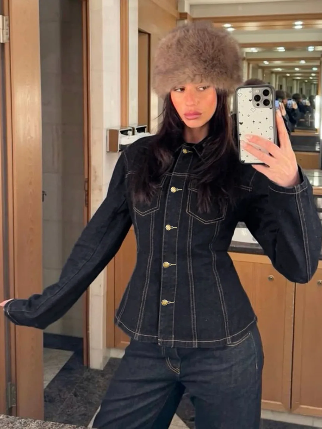 

Сексуальный топ с лоскутным дизайном и завышенной талией, женский, модный, из тонкого полиуретана, подчеркивающий линию талии