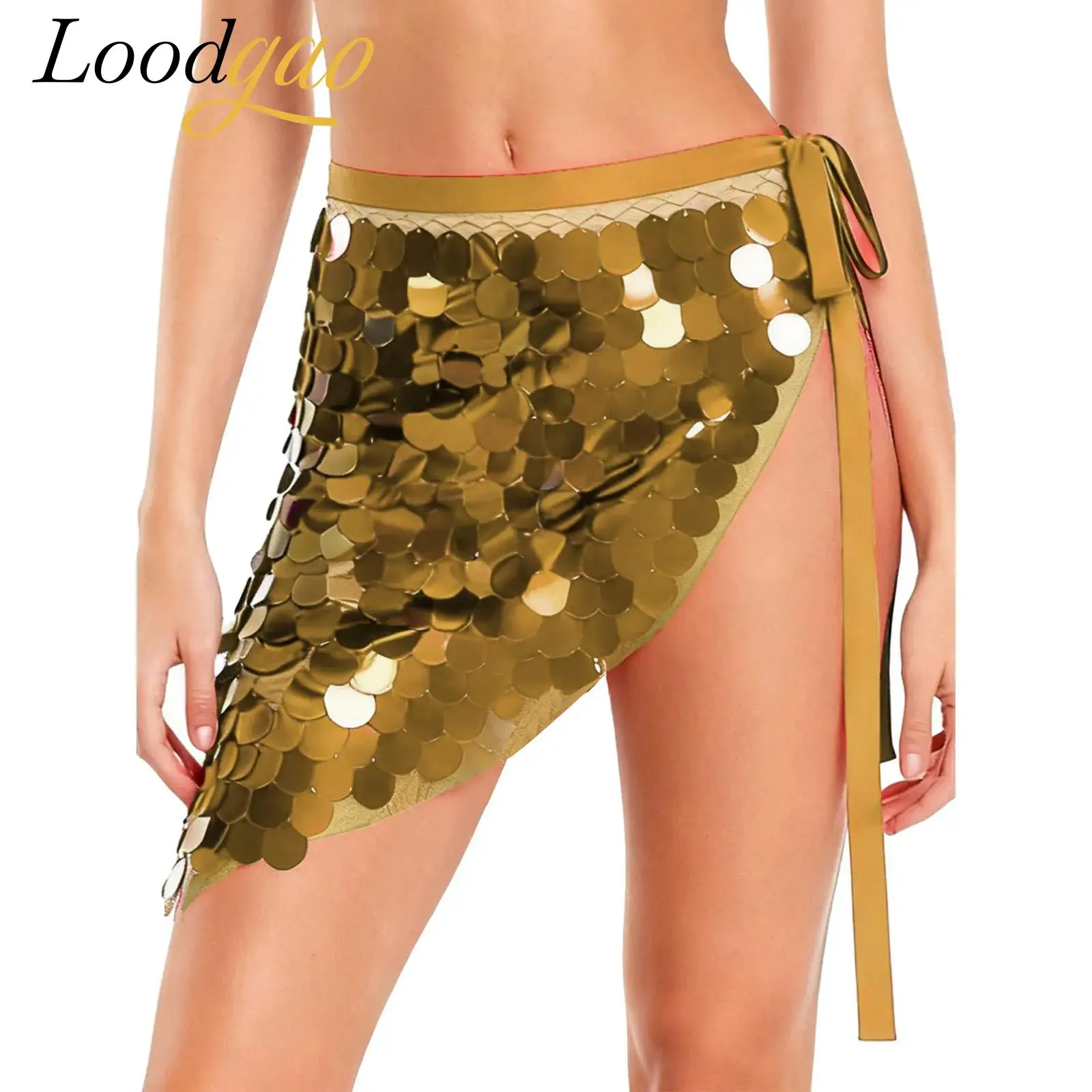 المرأة الترتر تنورة الورك التفاف ملابس رقص البطن التنانير اللامعة اللاتينية تشاتشا الرقص الزي التانغو مرحلة الأداء Dancewear